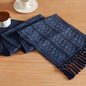 Macrame Style Boho Table Runner, 12x48 Inch Navy Blue | Woven Boho Table Runner by ZEEMARTONLINE
