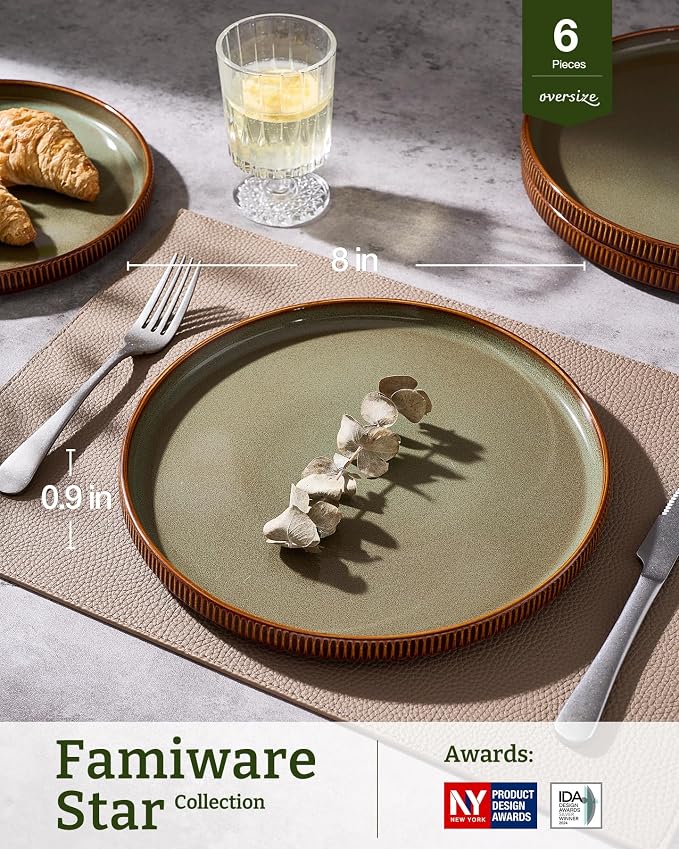 famiware Star 10/8 inches Salad Plates Set - Image 3