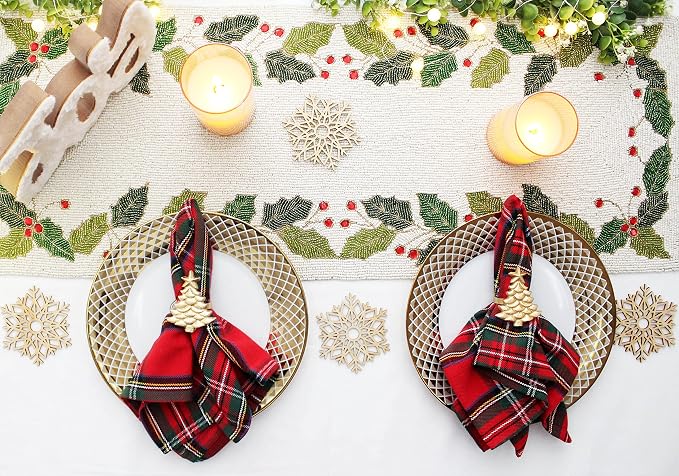 COTTON CRAFT Christmas Tree Napkin Rings - Image 9