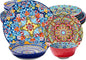 Dinnerware Set, Service for 4, Plates and Bowls Set, Ceramic Dishes Set for 4 by Romatlink