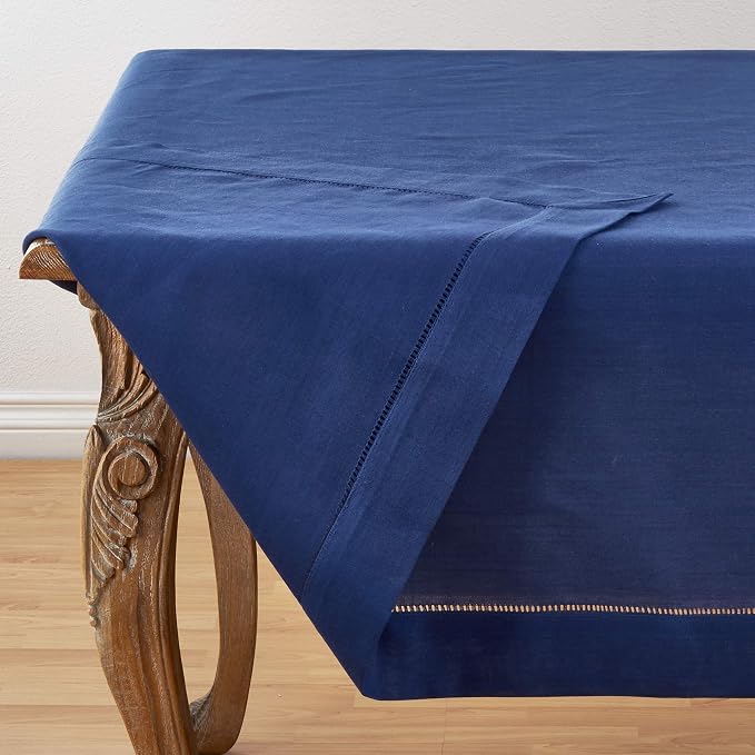 SARO LIFESTYLE Hemstitched Border Tablecloth - Image 2
