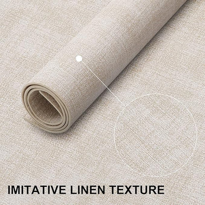 homing Faux Leather Heat Resistant Placemats 12 Packs, Waterproof Wipeable Dining PU Place Mats for Indoor & Outdoor, Easy to Clean, Beige