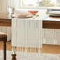 Hemstitched Farmhouse Table Runner, Cotton Linen Table Runners 108 Inches Long by Unknown