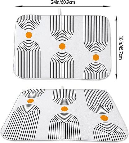 Boho Mid Century Dish Drying Mat - Image 6