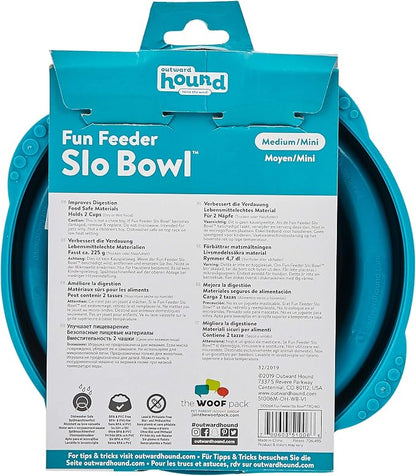 Outward Hound Fun Feeder Slo Bowl – Medium 2‑Cup Capacity, Slow Feeding - Image 3
