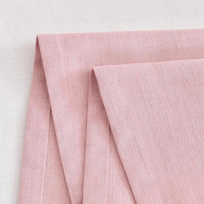 Wracra Linen Table Runner, Burlap Pink Table Runners 36 Inches Long | Rich - Image 3