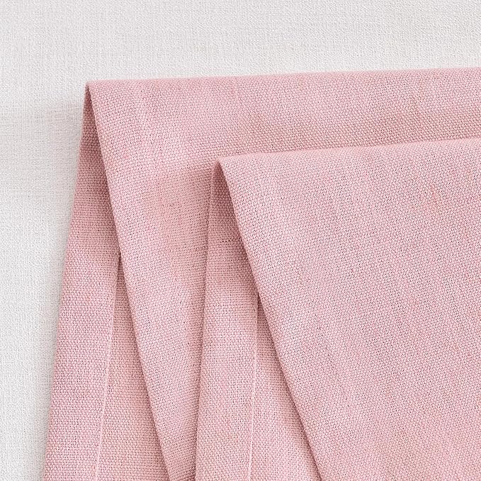 Wracra Linen Table Runner, Burlap Pink Table Runners 60 Inches Long | Rich - Image 3