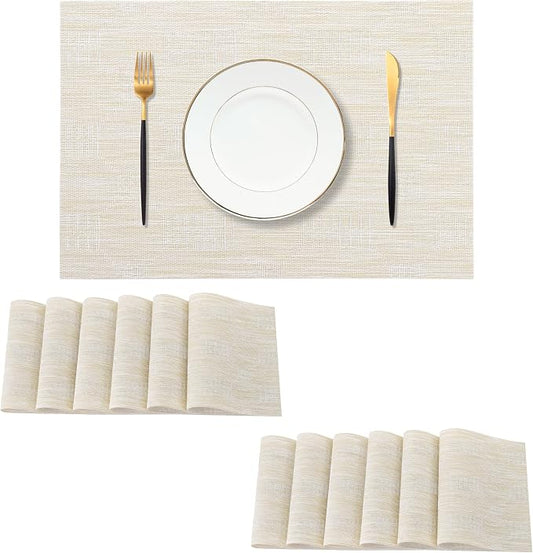 Leetaltree Wheat Placemats Set of 12 by Leetaltree-ArtatEveryTable