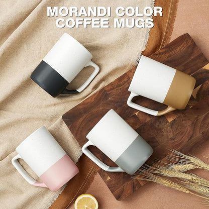 Large Ceramic Coffee Mug Set of 4, 16 oz Tea Cups - Image 5