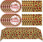 41Pcs Cheetah Print Birthday Decorations Cherry Leopard Print Supplies Includes by Mainivo