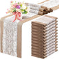 Tatuo 12 Pieces Burlap Table Runners by Tatuo