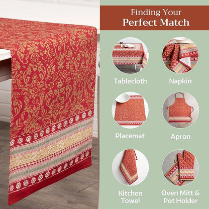 Maison d' Hermine Table Runner 100% Cotton 14.50" x 108" | Table Runners 108 - Image 5