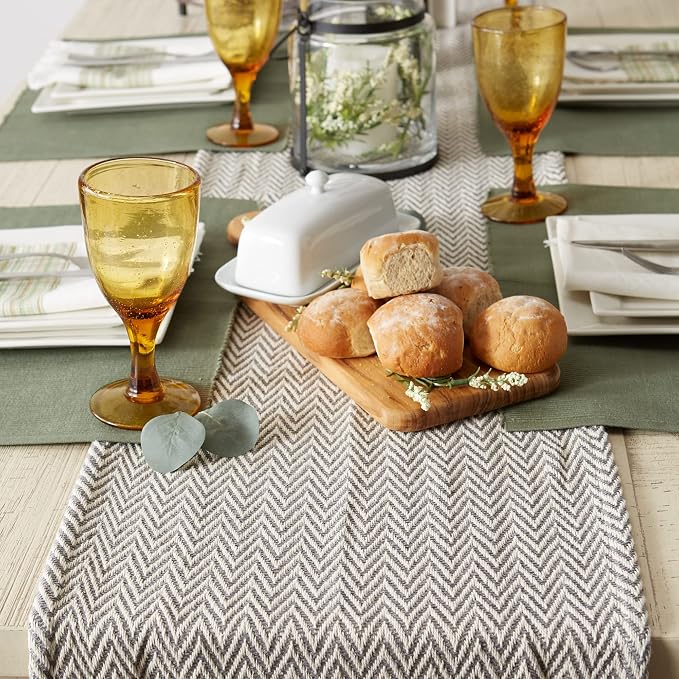 DII Woven Basic Tabletop Collection, Chevron Table Runner - Image 3
