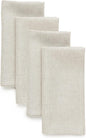 Solino Home Linen Cloth Napkins Set of 4-100% Pure Linen Light Natural Dinner Napkins 20 x 20 Inch for Spring, Easter - Athena, Handcrafted and Machine Washable