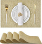 Leetaltree Gold Placemats Set of 4 by Leetaltree-ArtatEveryTable