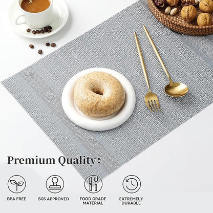 Leetaltree Lunar Grey Placemats Set of 12 - Image 2