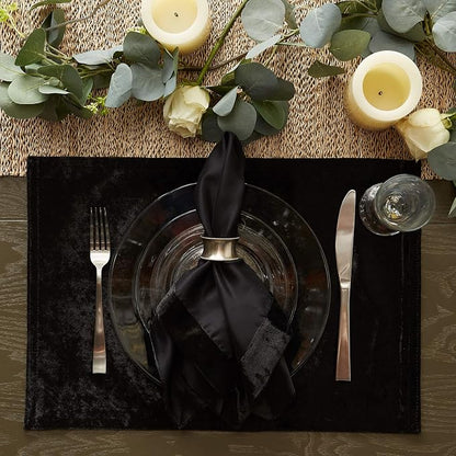DII Velvet Collection Tabletop, Placemat Set - Image 6
