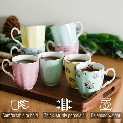 BTaT- Royal Coffee Mugs, 12 oz, Porcelain Bone China, Tea Mug, Large Coffee Mugs - Image 4