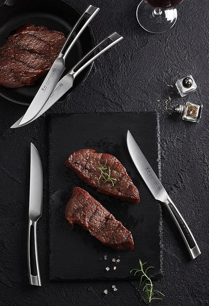 Cangshan TN1 Series 1021806 Swedish 14C28N Steel Forged 4-Piece Steak Knife Set