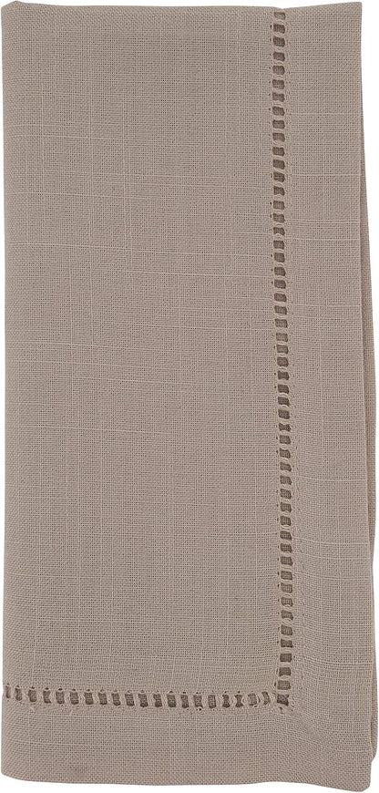 SARO LIFESTYLE Hemstitched Border Dinner Napkin by SaroLifestyle