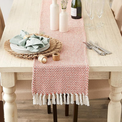 DII Woven Basics Collection 100% Cotton Knit Table Runner - Image 2
