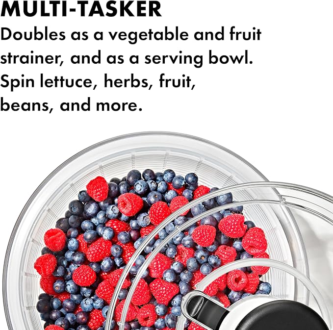 OXO Good Grips Salad Spinner | Lettuce Spinner | Fruit Washer | Fruit Washing - Image 6
