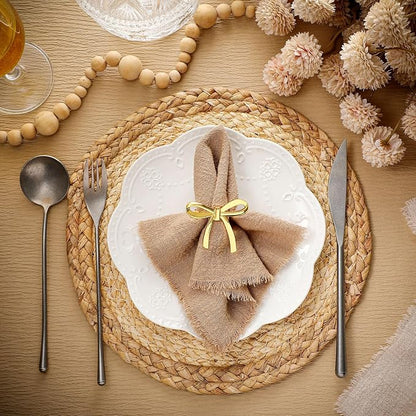 12 Pcs Gold Bow Napkin Rings, Metal Butterfly Napkin Holders - Image 2