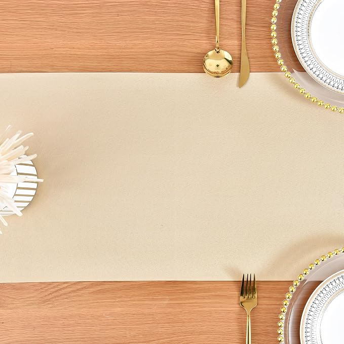 Farmhouse Beige Table Runner Dining Table Runners 90 Inches Long Coffee Table - Image 8