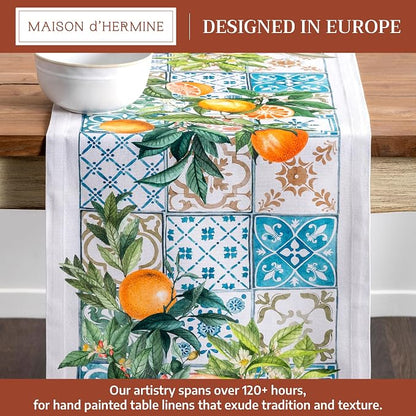 Maison d' Hermine Table Runner 100% Cotton 14.50" x 108" | Table Runners 108 - Image 2