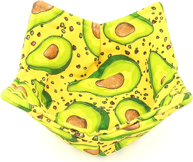 Cotton Microwavable Bowl Cozy, Microwave-Safe Hot Bowl Holders, Soup Bowl Cozy - Image 2