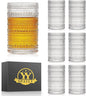 OPAYLY hobnail drinking glasses Highball Glasses Set of 6 12oZ Embossed Vintage by OPAYLY