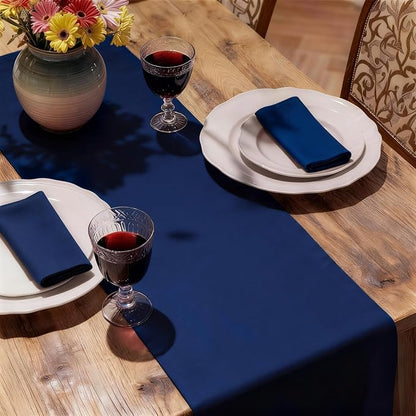 MEANMOY Navy Blue Table Runner 72 Inches Long Waterproof Table Runners | - Image 6