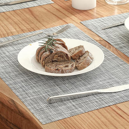 Leetaltree Linen Grey Placemats Set of 8 - Image 8