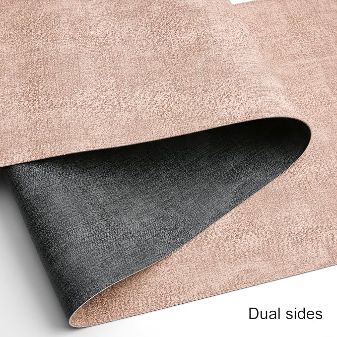 Table Runners 72 Inch Long, Dual-Sided Faux Leather Table Runner | Waterproof - Image 2