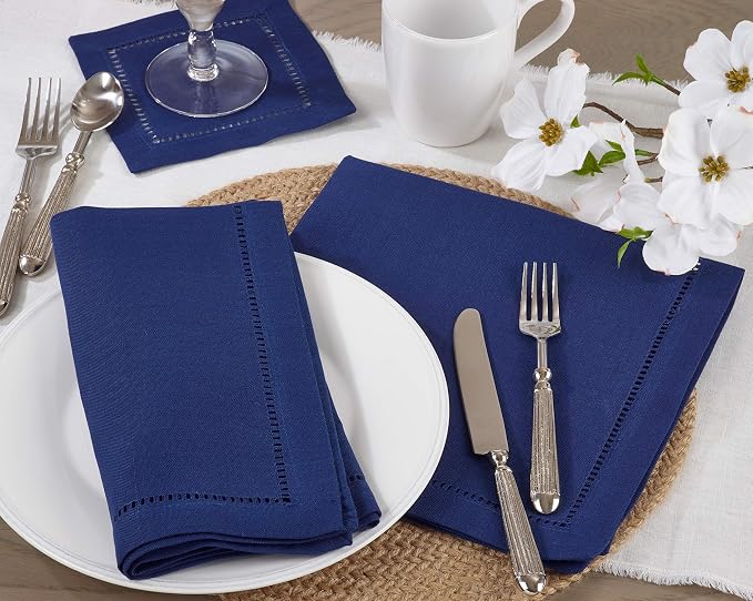 SARO LIFESTYLE Hemstitched Border Dinner Napkin - Image 5