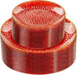 Rubtlamp 60 Pcs Red Plasitc Plates, Fancy Party Plates, Hammered Plastic plates by Rubtlamp