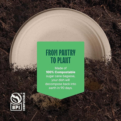 100% Compostable Deep Dish Plates - Image 6