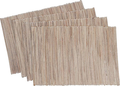 Saro Lifestyle Melaya Collection Shimmering Woven Nubby Placemat by SaroLifestyle