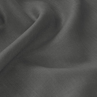 D'Moksha Homes Charcoal Grey Linen Tablecloth for Rectangle Tables 60 x 144 Inch - 100% Pure Linen Grey Table Cloth - Classic Hemstitch, Machine Washable Dining Tablecloth for Spring, Easter