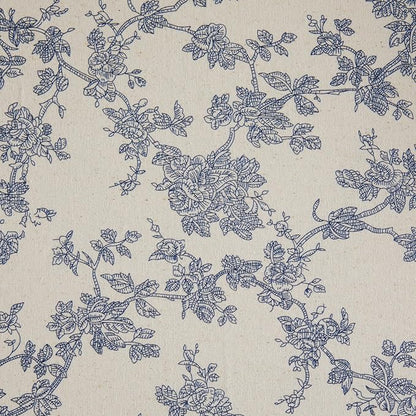 French Pastoral Farmhouse Table Runners, 13x48 Inch Blue | 100% Organic Cotton - Image 6