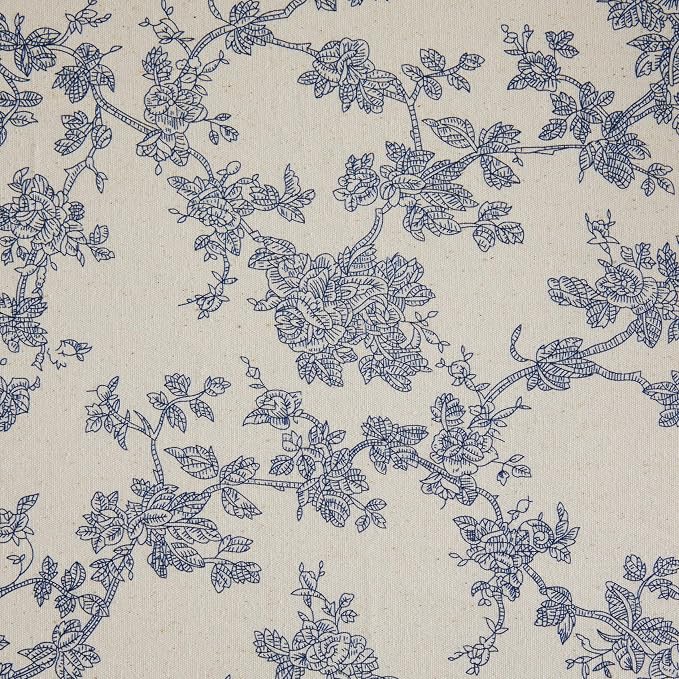 French Pastoral Farmhouse Table Runners, 13x108 Inch Blue | 100% Organic Cotton - Image 6