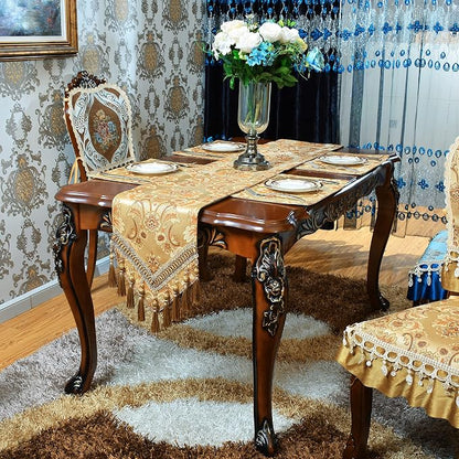 Luxury Velvet Gold Table Runner 63 Inches Long - Image 3