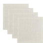 Solino Home Linen Square Placemats Set of 4 - Light Natural Placemats 14 x 14 Inch - 100% Pure Linen Table Mats for Spring, Easter - Athena
