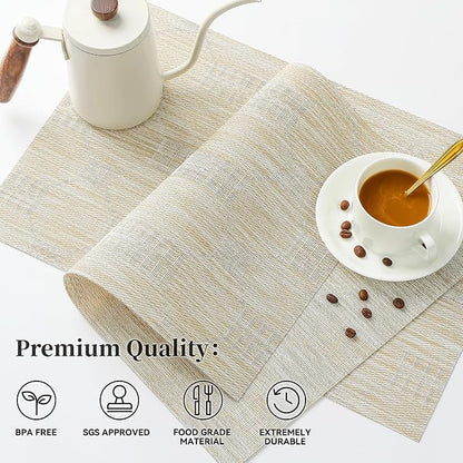 Leetaltree Wheat Placemats Set of 6 - Image 2