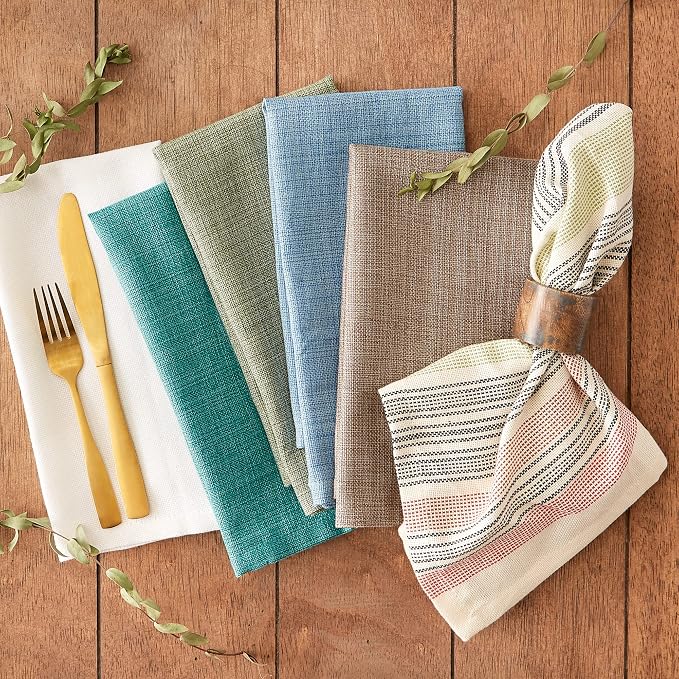 DII Variegated Tabletop Collection, Napkin Set, 6 Piece - Image 6