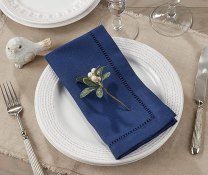 SARO LIFESTYLE Hemstitched Border Dinner Napkin - Image 4