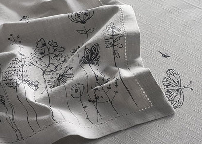 Maison d' Hermine Cloth Napkins Set of 4 100% Cotton Everyday Reusable Square Napkins Cloth Washable Dinner Party Wedding Restaurant Valentines Day Decorations Spring/Summer (Flore, 20" x 20")