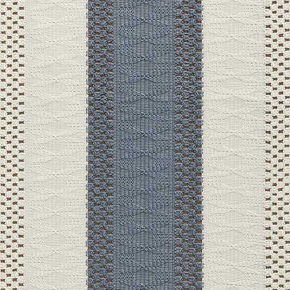 Macrame Style Bicolor Stitching Table Runner 14x90in Navy | Woven Boho Table - Image 6
