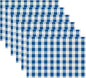Urban VillaPlacemats for Dining Table 100% Cotton Placemats 14''x20'' Over Sized Tablemats Set of 6 Placemats Blue/White Buffalo Check Tablemats for Family Dinners Wedding PartiesPlacemats