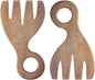Bloomingville Acacia Wood Salad Servers Brown by Bloomingville